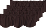 Blackout Rod Pocket Window Valance Solid Curtains