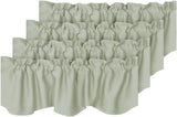 Blackout Rod Pocket Window Valance Solid Curtains