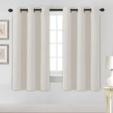 Blackout Curtains Thermal Insulated Grommet Top Solid Color Curtains