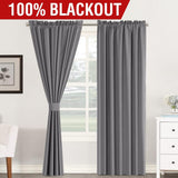 Full Light Blocking Thermal Insulated Curtain Draperies with Soft White Coating