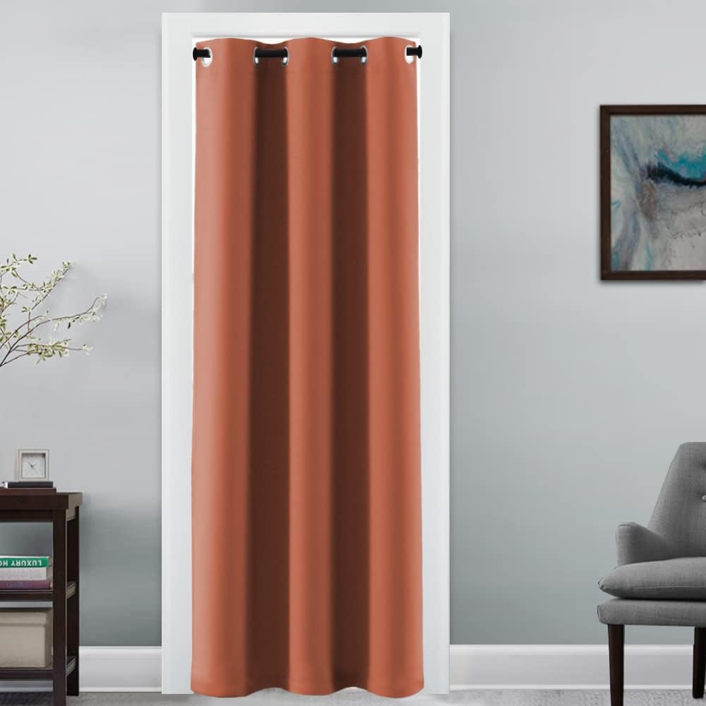 100% Blackout Thermal Insulated Grommet Solid Color Curtains
