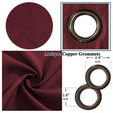 Linen Blackout Thermal Insulated  Primitive Textured Grommet Curtain
