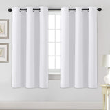 Blackout Curtains Thermal Insulated Grommet Top Solid Color Curtains