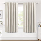 Blackout Thermal Insulated Back Tab/Rod Pocket Solid Color Curtains