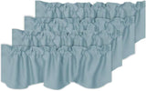 Blackout Rod Pocket Window Valance Solid Curtains
