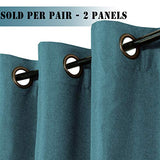 Linen Blackout Thermal Insulated  Primitive Textured Grommet Curtain