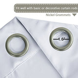 Blackout Thermal Insulated Grommet Solid Color Curtains