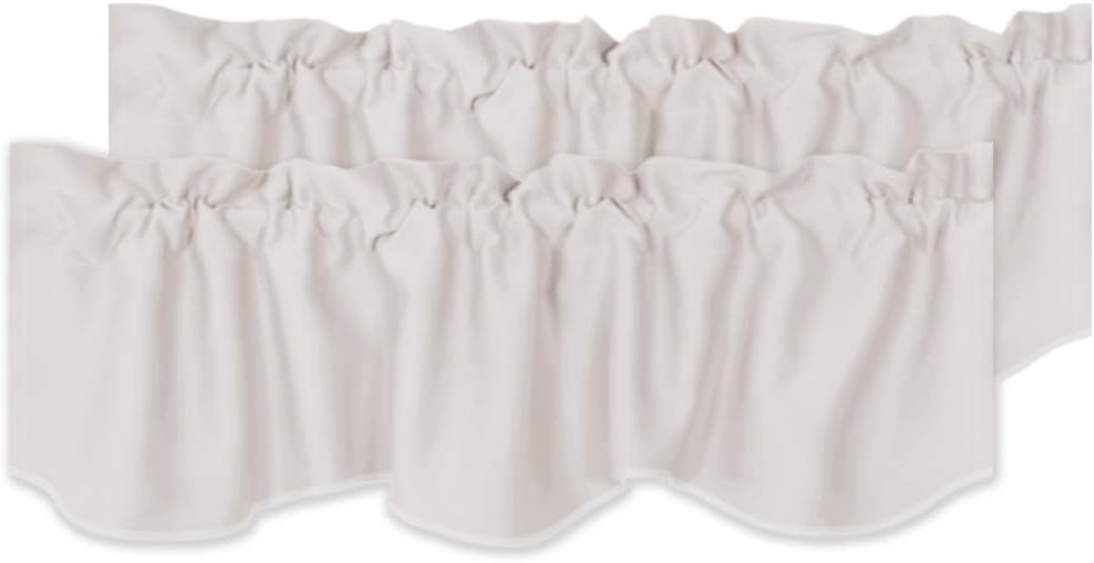 Blackout Rod Pocket Window Valance Solid Curtains