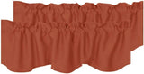 Blackout Rod Pocket Window Valance Solid Curtains
