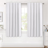 Blackout Thermal Insulated Back Tab/Rod Pocket Solid Color Curtains