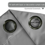 Blackout Thermal Insulated Grommet Solid Color Curtains