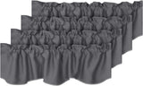 Blackout Rod Pocket Window Valance Solid Curtains