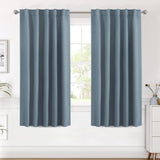 Blackout Thermal Insulated Tab/Rod Pocket Solid Color Curtains