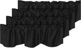 Blackout Rod Pocket Window Valance Solid Curtains