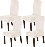H.VERSAILTEX Velvet Dining Chair Covers Stretch Parson Chair Slipcovers, Set of 2