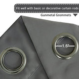 Blackout Thermal Insulated Grommet Solid Color Curtains