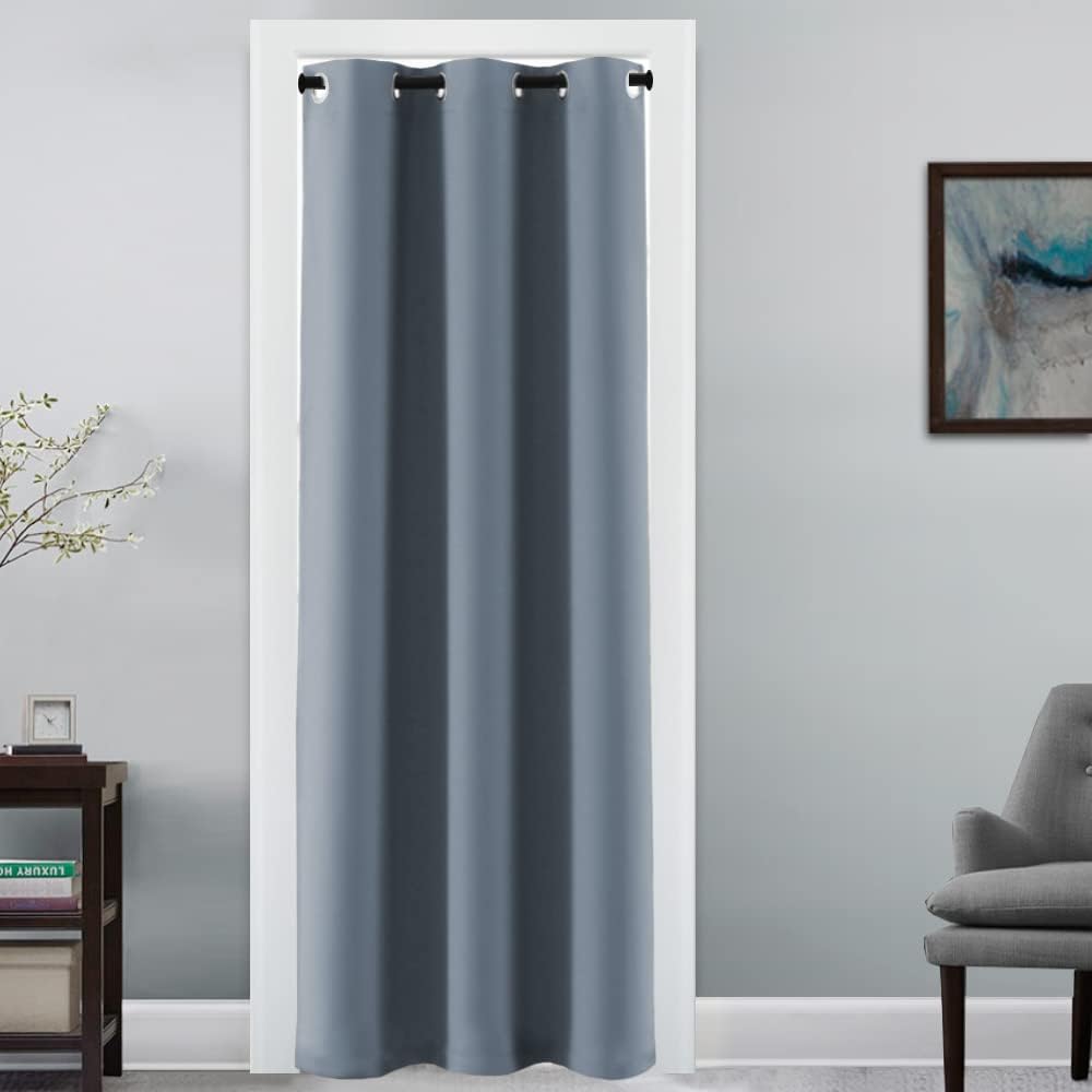 100% Blackout Thermal Insulated Grommet Solid Color Curtains