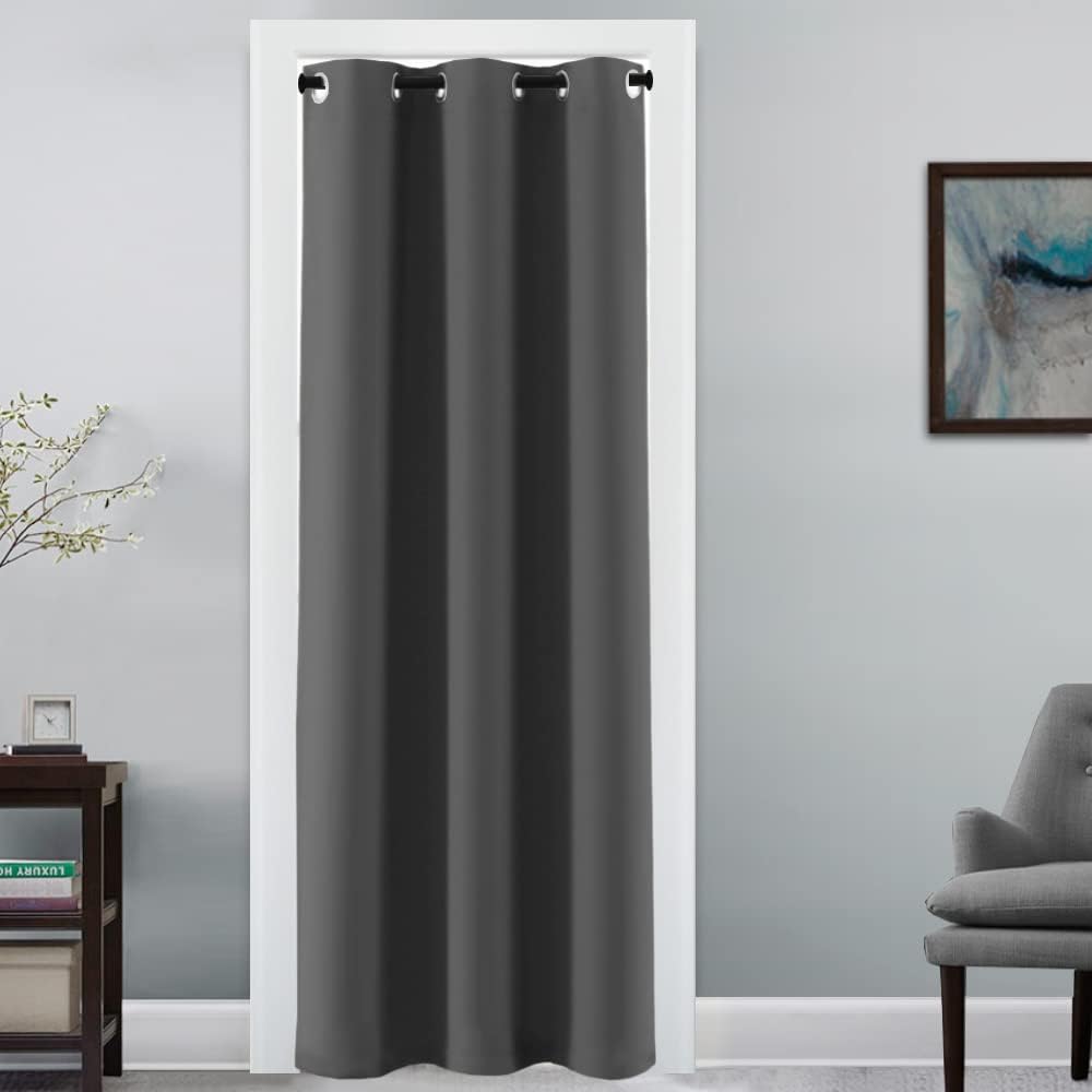 100% Blackout Thermal Insulated Grommet Solid Color Curtains