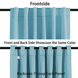 Blackout Thermal Insulated Room Darkening Back Tab/Rod Pocket Solid Color Curtains