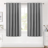 Blackout Thermal Insulated Back Tab/Rod Pocket Solid Color Curtains