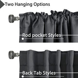 Blackout Thermal Insulated Room Darkening Back Tab/Rod Pocket Solid Color Curtains