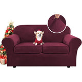 Modern Velvet Plush High Stretch Sofa Slipcover