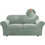 Modern Velvet Plush High Stretch Sofa Slipcover