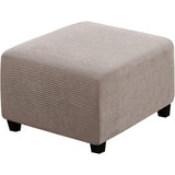 Ottoman Cover Slipcover Rectangle Fit Length Footrest Sofa Slipcovers Stool Cover
