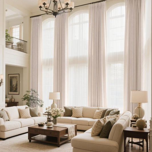 Modern European Urban Lattice Pattern Curtains