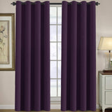 Blackout Thermal Insulated Winow Treatment Extra Long Grommet Top Curtains
