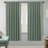 Blackout Thermal Insulated Tab/Rod Pocket Solid Color Curtains