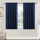 Blackout Thermal Insulated Tab/Rod Pocket Solid Color Curtains