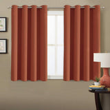 Blackout Thermal Insulated Treatment Extra Long Grommet Top Solid Color Curtains