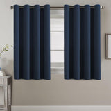 Blackout Thermal Insulated Treatment Extra Long Grommet Top Solid Color Curtains