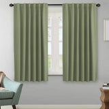 Blackout Thermal Insulated Tab/Rod Pocket Solid Color Curtains