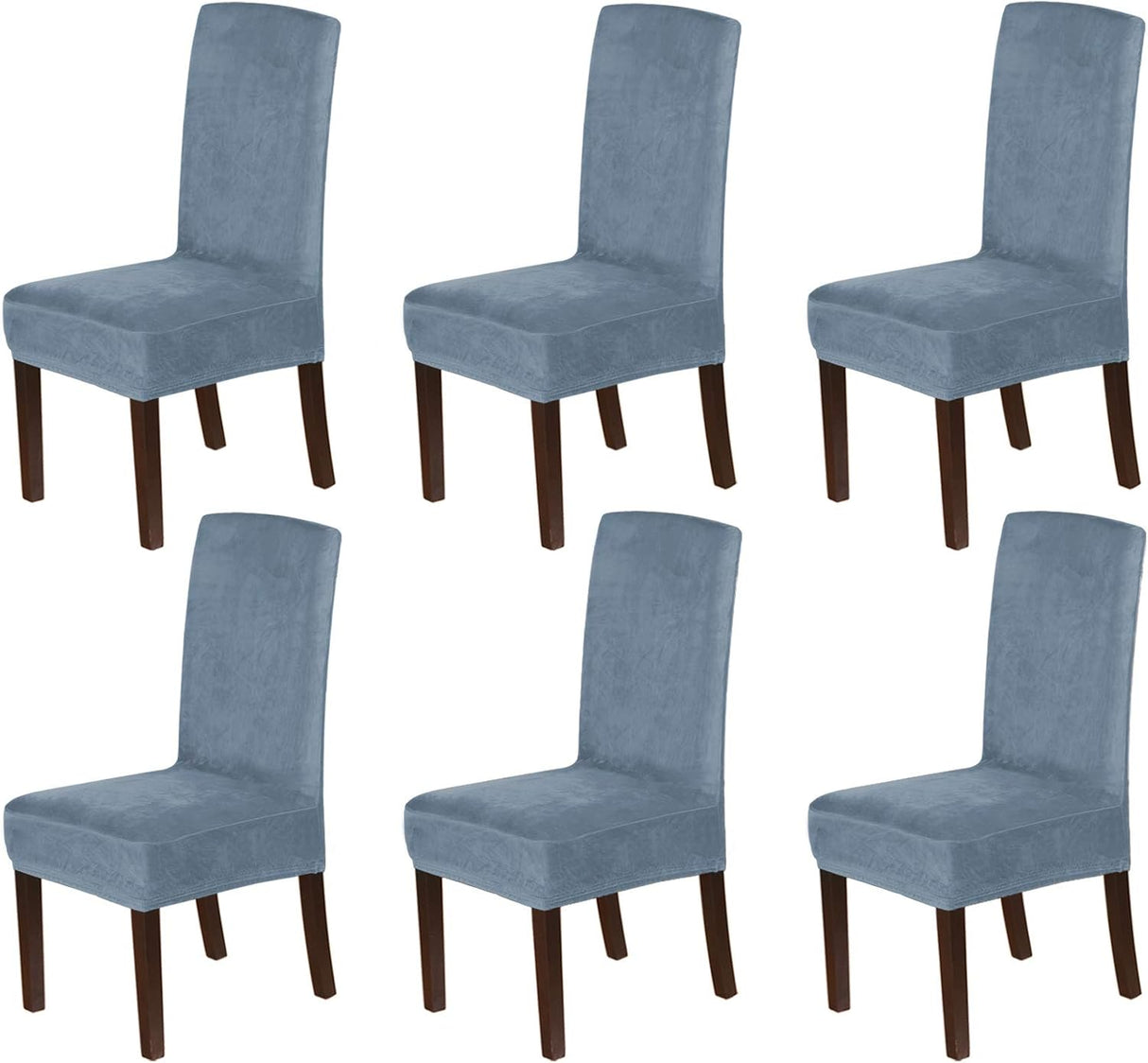 H.VERSAILTEX Velvet Dining Chair Covers Stretch Parson Chair Slipcovers, Set of 2