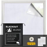 H.VERSAILTEX Portable Blackout Curtains for Bedroom (120" x 67"), 100% Blackout Window Cover with Thermal Insulated for Living Room, White