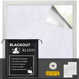 H.VERSAILTEX Portable Blackout Curtains for Bedroom (120" x 67"), 100% Blackout Window Cover with Thermal Insulated for Living Room, White