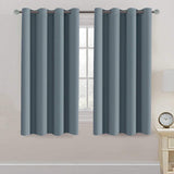 Blackout Thermal Insulated Treatment Extra Long Grommet Top Solid Color Curtains