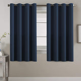 Blackout Thermal Insulated Treatment Extra Long Grommet Top Solid Color Curtains
