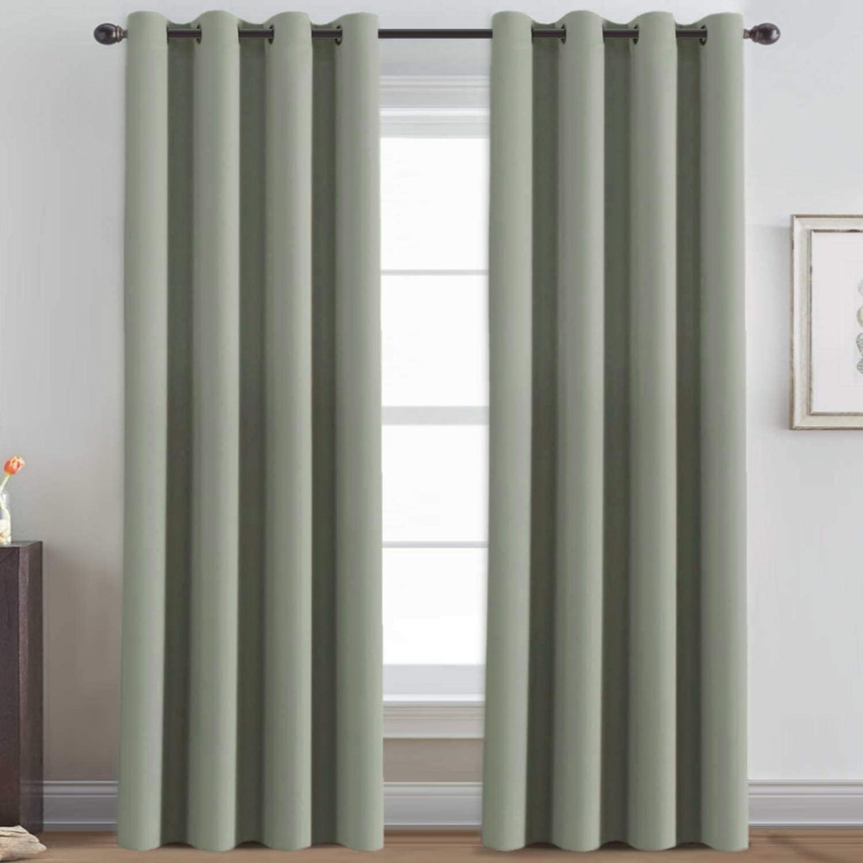 Light Blocking Thermal Insulated Curtain Grommet Top One Panel