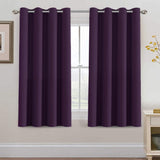 Blackout Thermal Insulated Treatment Extra Long Grommet Top Solid Color Curtains