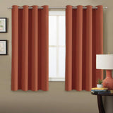 Blackout Thermal Insulated Treatment Extra Long Grommet Top Solid Color Curtains