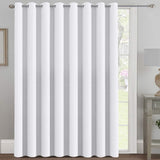 Blackout Thermal Insulated Extra Long Grommet Top Solid Color Curtains, One Panel