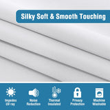 100% Blackout Black Liners Grommet Solid Color Curtains