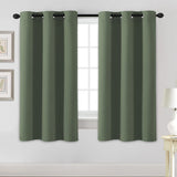 Blackout Curtains Thermal Insulated Grommet Top Solid Color Curtains