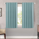 Blackout Thermal Insulated Tab/Rod Pocket Solid Color Curtains