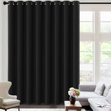 100% Blackout Thermal Insulated Grommet Solid Color Curtains