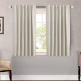 Blackout Thermal Insulated Back Tab/Rod Pocket Solid Color Curtains
