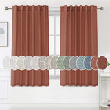 Natural Linen Tab Loop Pocket Semi Sheer Light Filtering Curtains